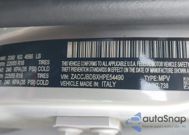 ZACCJBDBXHPE54490: 43755927