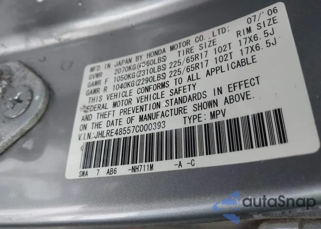 JHLRE48557C000393: 43757002