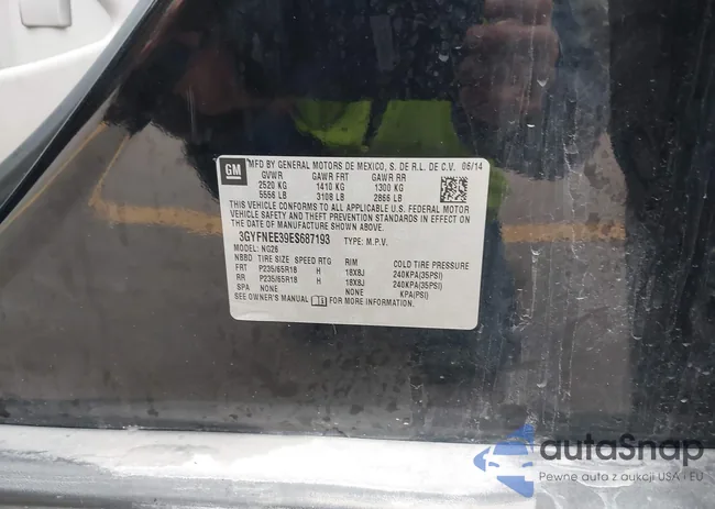 3GYFNEE39ES687193: 43757077