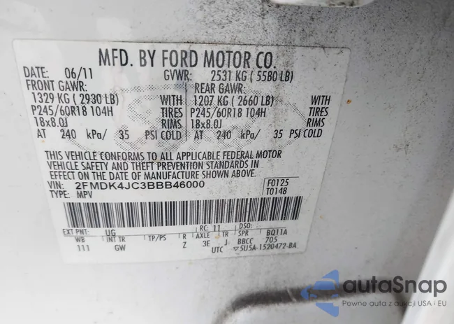 2FMDK4JC3BBB46000: 43757151