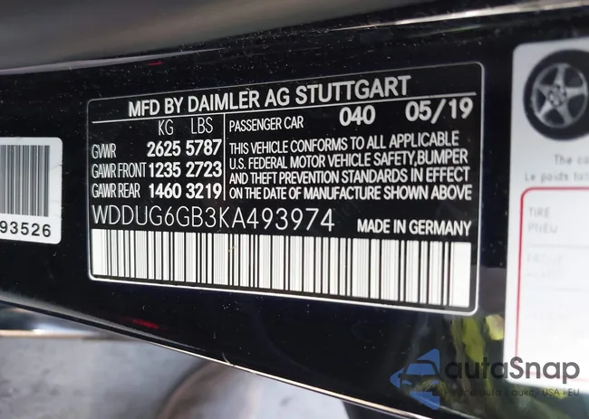 WDDUG6GB3KA493974: 43757161