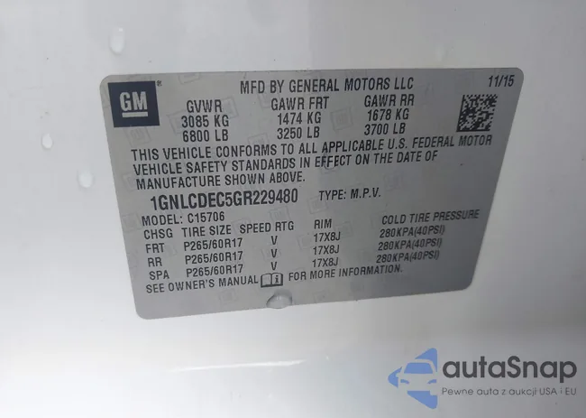 1GNLCDEC5GR229480: 43757193