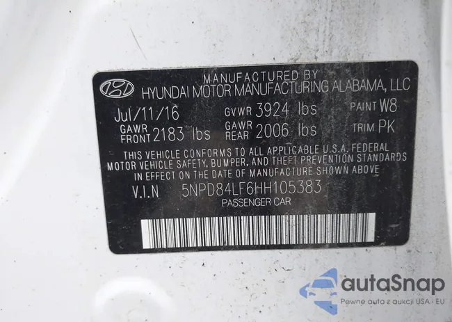 5NPD84LF6HH105383: 43757423