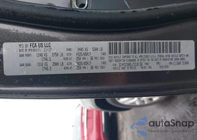 3C4PDCAB5JT218136: 43756622