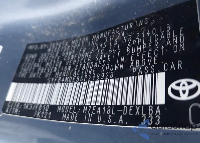 5YFB4MDE9SP248928: 43758068