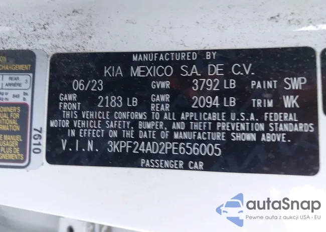 3KPF24AD2PE656005: 43758074