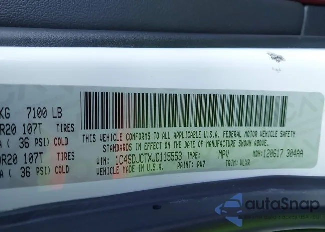 1C4SDJCTXJC115553: 43758083