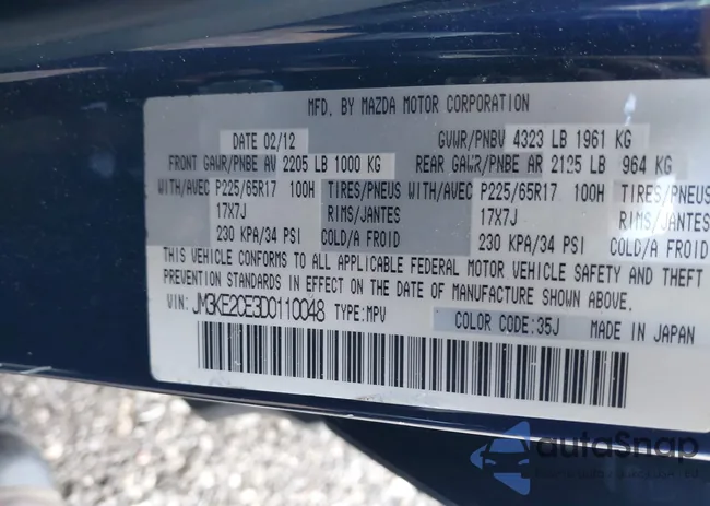 JM3KE2CE3D0110048: 43758335