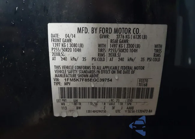 1FM5K7F85EGC39754: 43758350