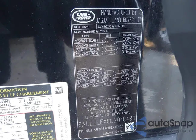 SALEJEEX8L2018480: 43758384