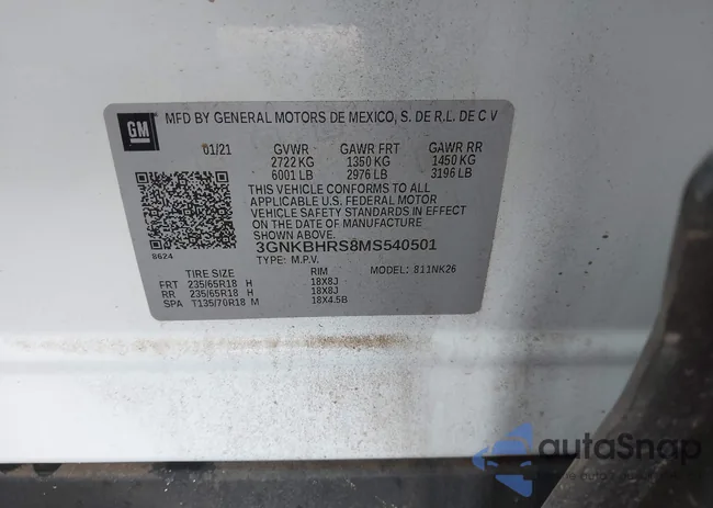 3GNKBHRS8MS540501: 43757674