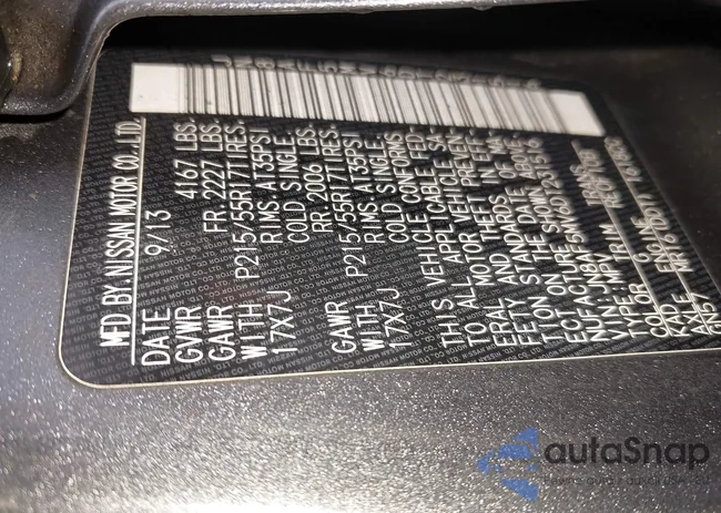 JN8AF5MV6DT231516: 43757843