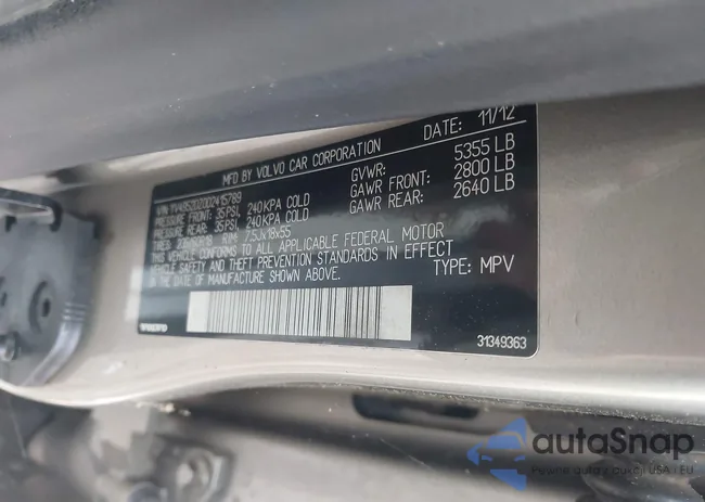 YV4952DZ0D2415789: 43759407