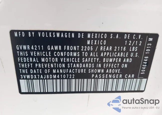 3VWDX7AJ8DM410722: 43759419