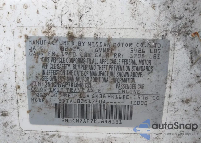 3N1CN7AP7KL848131: 43759456