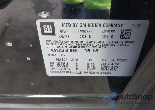 KL79MTSL9MB116969: 43759490