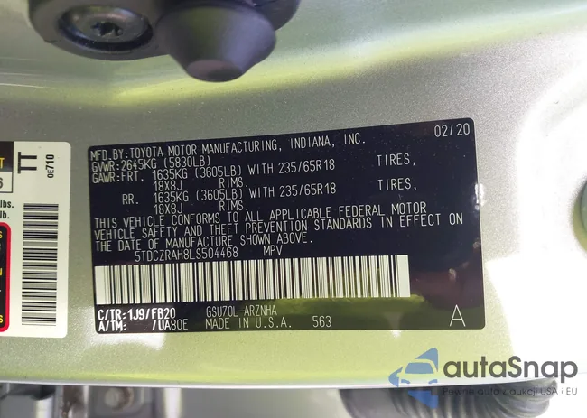 5TDCZRAH8LS504468: 43759492