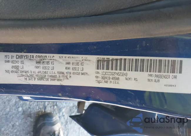 1C3CCCDG2FN523243: 43759545