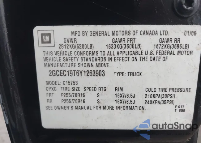 2GCEC19T6Y1263903: 43759569