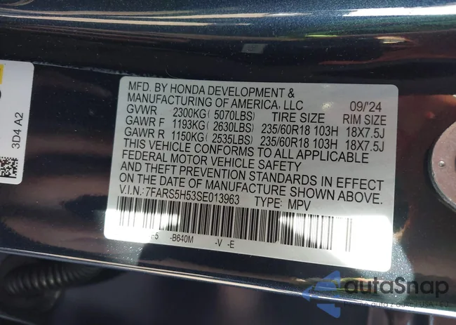 7FARS5H53SE013963: 43758652