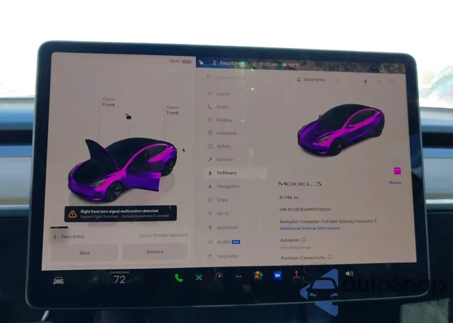 5YJ3E1EA0PF570534: 43758945