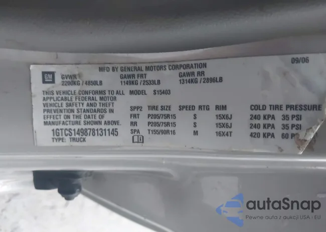 1GTCS149878131145: 43760249