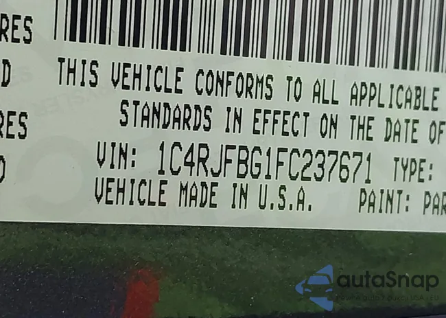 1C4RJFBG1FC237671: 43760460