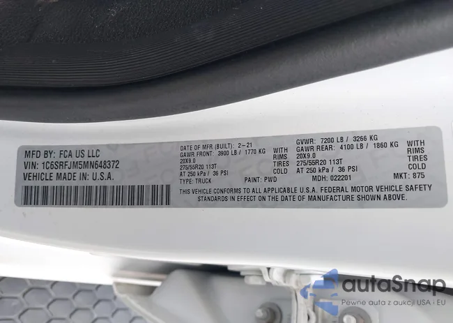 1C6SRFJM5MN648372: 43759649