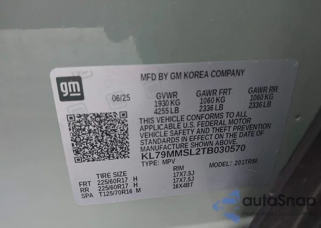 KL79MMSL2TB030570: 43759904