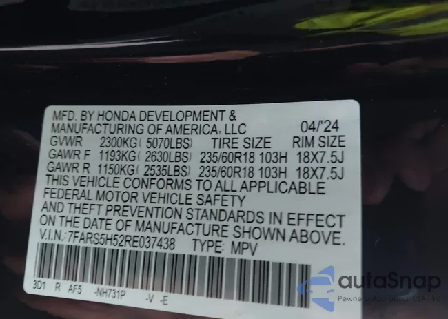 7FARS5H52RE037438: 43759929