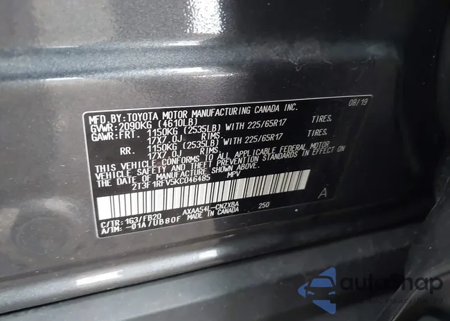 2T3F1RFV5KC046485: 43761071