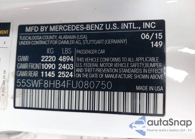 55SWF8HB4FU080750: 43761083