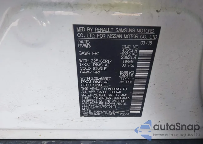 KNMAT2MV0JP570876: 43761156