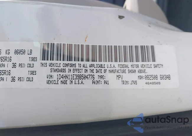 1D4HN11E39B504776: 43761434