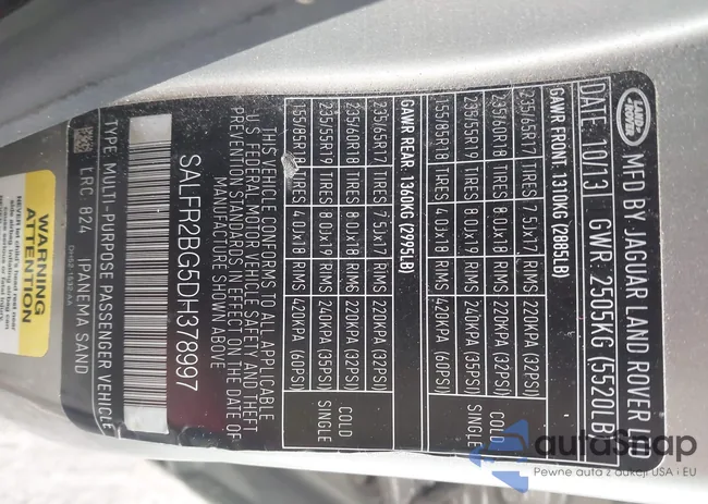 SALFR2BG5DH378997: 43761467