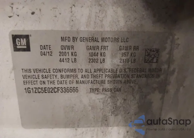 1G1ZC5E02CF336666: 43760602