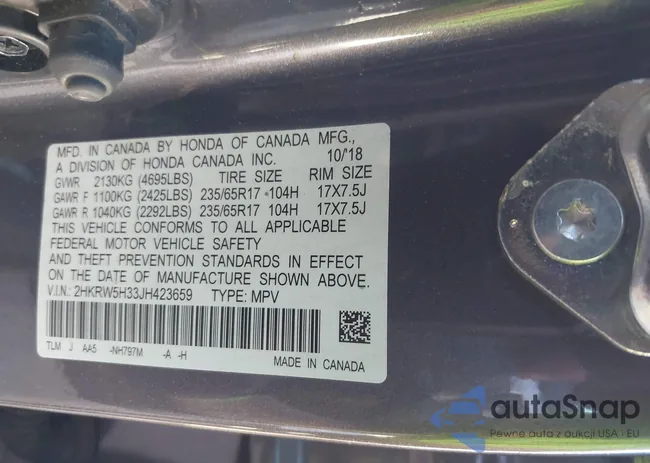 2HKRW5H33JH423659: 43760896