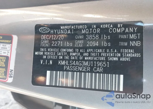 KMHLS4AG3MU119651: 43760923