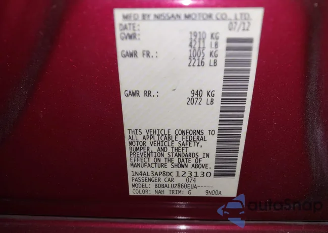 1N4AL3AP8DC123130: 43762045