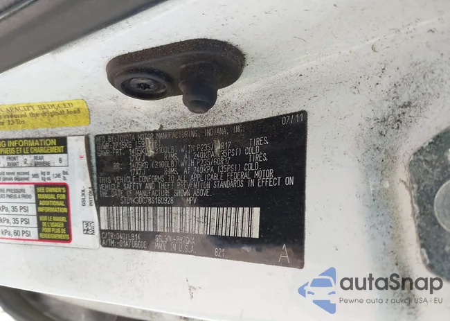 5TDYK3DC7BS160928: 43762409