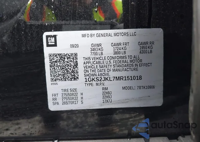 1GKS2JKL7MR151018: 43762429