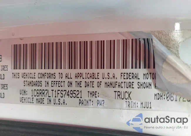 1C6RR7LT1FS749521: 43762447