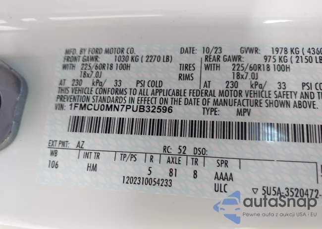 1FMCU0MN7PUB32596: 43761605