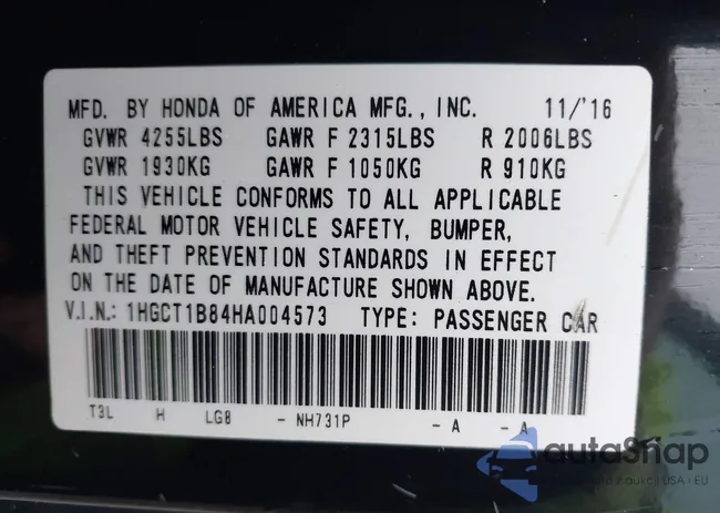 1HGCT1B84HA004573: 43761716