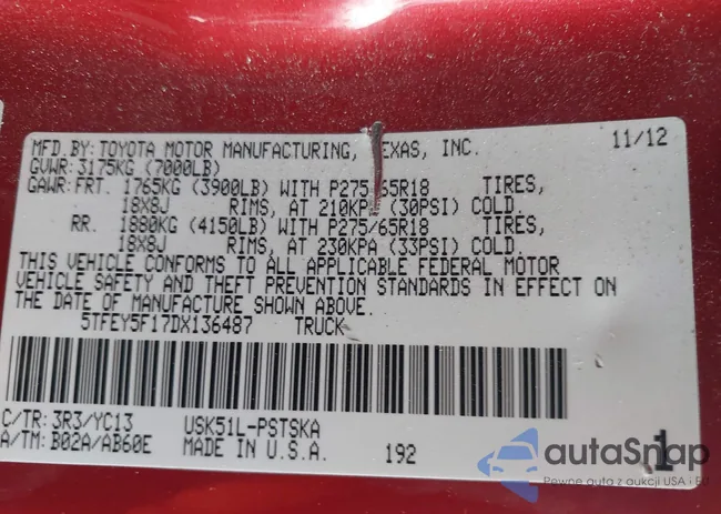 5TFEY5F17DX136487: 43761767