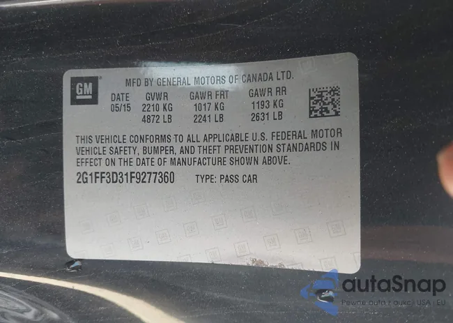 2G1FF3D31F9277360: 43761773