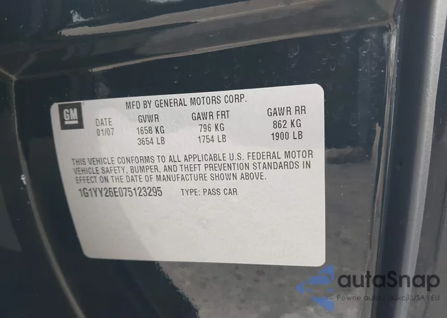 1G1YY26E075123295: 43761812