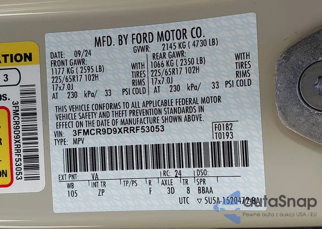 3FMCR9D9XRRF53053: 43761903