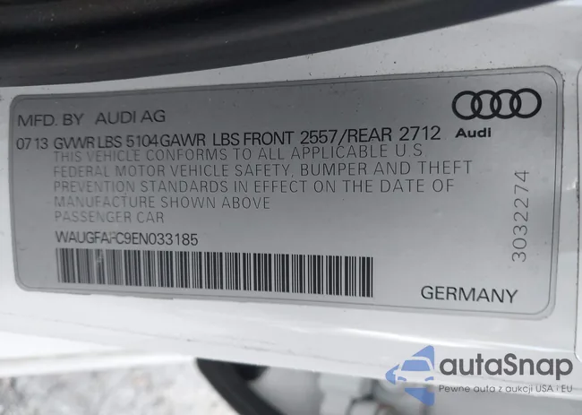 WAUGFAFC9EN033185: 43763105
