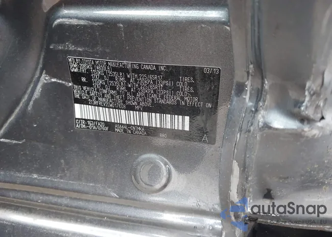 2T3RFREV2DW017608: 43763302